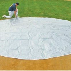 Best Sale 👍 FieldSaver 30' diameter Home Plate Cover, WOVEN POLY 👏