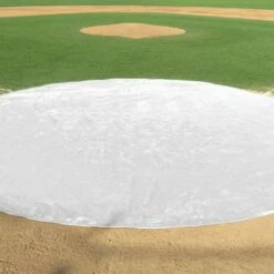 Cheap 🧨 FieldSaver 20' diameter Home Plate Cover, VINYL 🎁 -BASEBALL Official Shop a15 704wht 1
