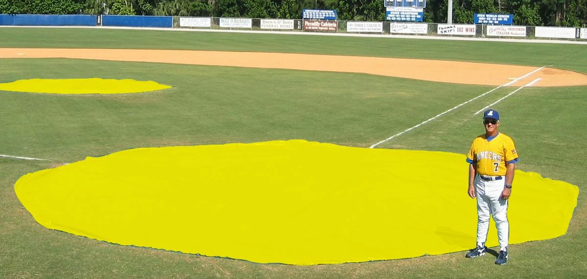 Cheap 🎁 Aer-Flo WWV1820, 20' diam. Wind Weighted Mound/Homebase Tarp, 82 lbs ❤️ 8 Cheap 🎁 Aer-Flo WWV1820, 20' diam. Wind Weighted Mound/Homebase Tarp, 82 lbs ❤️ - Image 8