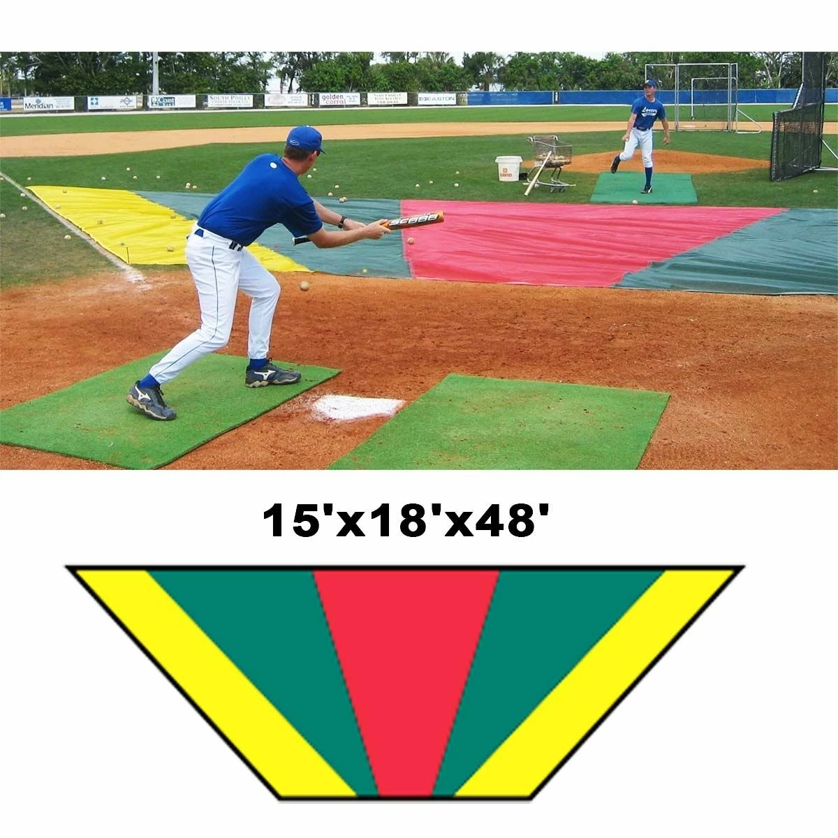 Wholesale π Aer-Flo Major League Bunt Zone Infield Protector, 15'x18'x48' π 2 Wholesale π Aer-Flo Major League Bunt Zone Infield Protector, 15'x18'x48' π - Image 2