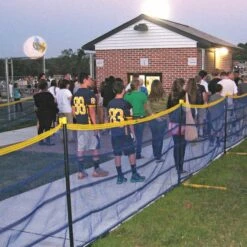 Hot Sale ✨ Grand Slam ABOVE GROUND Temporary Fence Package, 314' Royal ✨ -BASEBALL Official Shop a15 930d 3 1