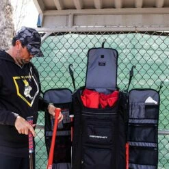 Budget ✔️ POWERNET Rolling ⚾ Baseball/Softball Equipment Coaches Bag ⌛ -BASEBALL Official Shop a31 019 05 1