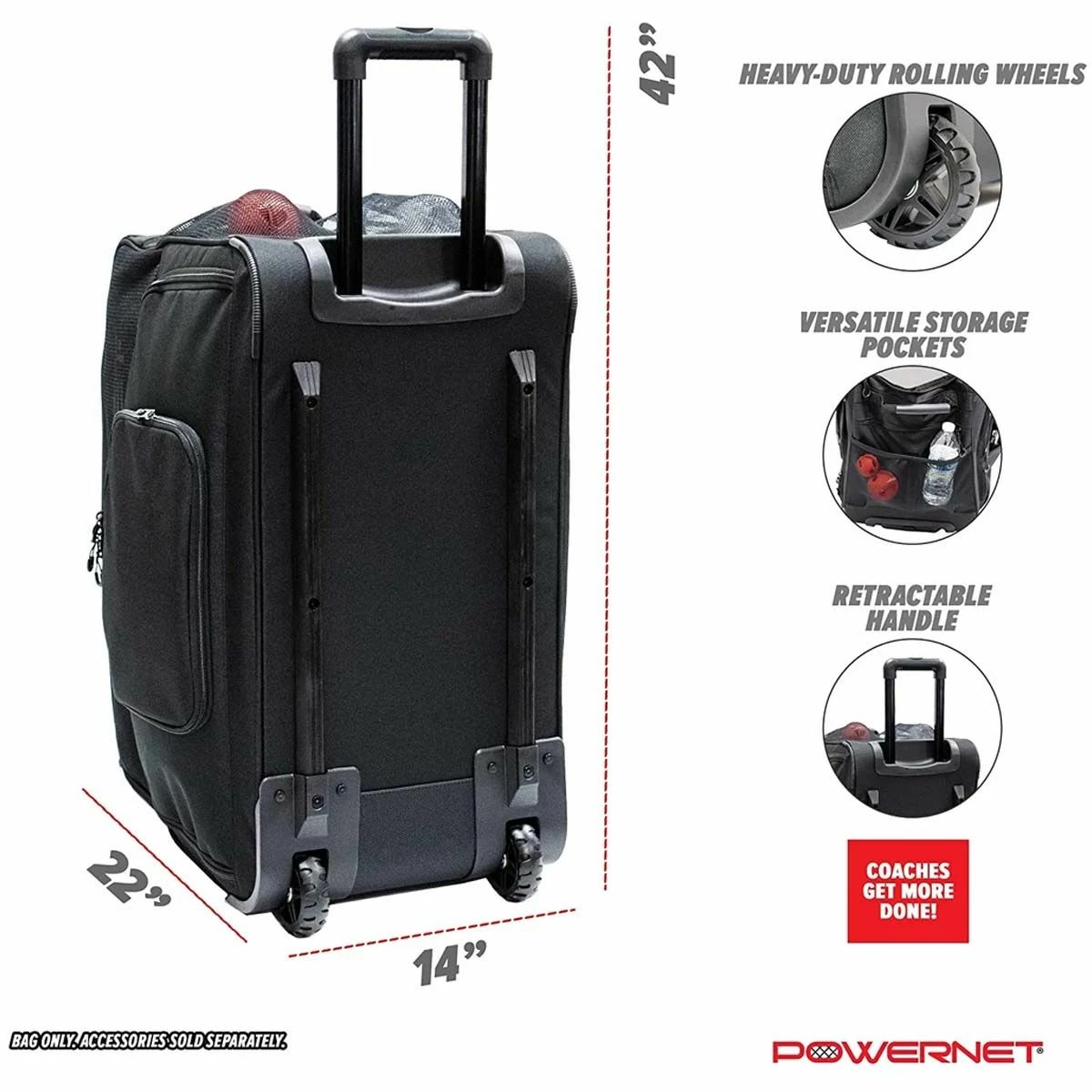 Best Pirce ⌛ POWERNET Rolling ⚾ Baseball/Softball Ball Bucket Caddy ⭐ 3 Best Pirce ⌛ POWERNET Rolling ⚾ Baseball/Softball Ball Bucket Caddy ⭐ - Image 3