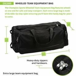 Best Sale 🔔 Champion Wheeled Team Equipment Bag ✨ -BASEBALL Official Shop a32 050 4 1