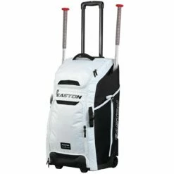 BASEBALL Official Shop 13 Outlet 👏 Easton Jen Schro Catcher’s Wheeled Equipment Bag White 👍