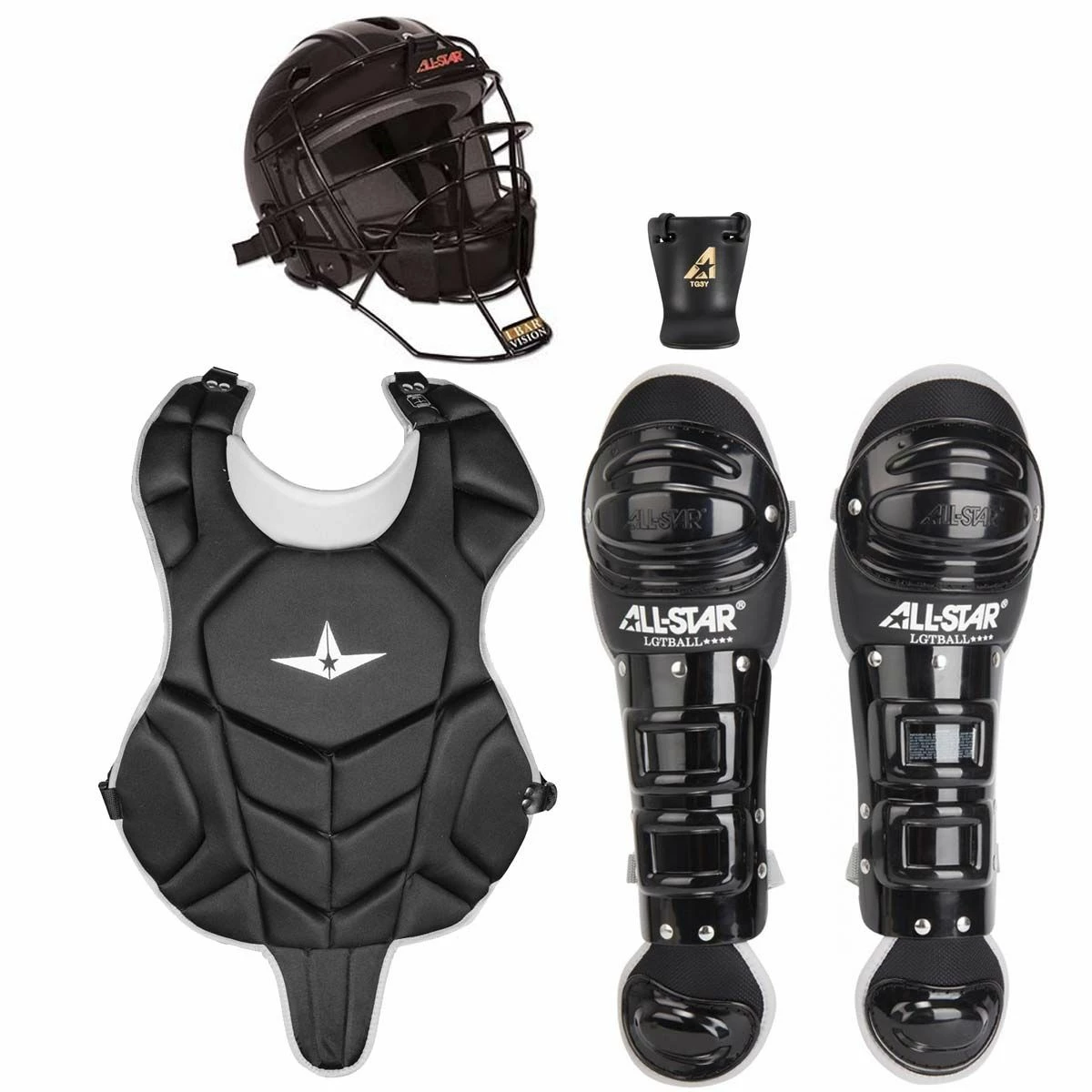 Hot Sale 😀 All Star CKCCTBALL TEE BALL League Series NOCSAE Catcher's Gear Kit 🔥 1 Hot Sale 😀 All Star CKCCTBALL TEE BALL League Series NOCSAE Catcher's Gear Kit 🔥