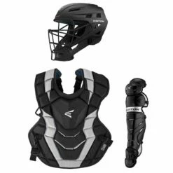 Promo 👍 Easton Age 9-12 Elite X NOCSAE Catcher's Gear Box Set, YOUTH Navy/Red ⭐