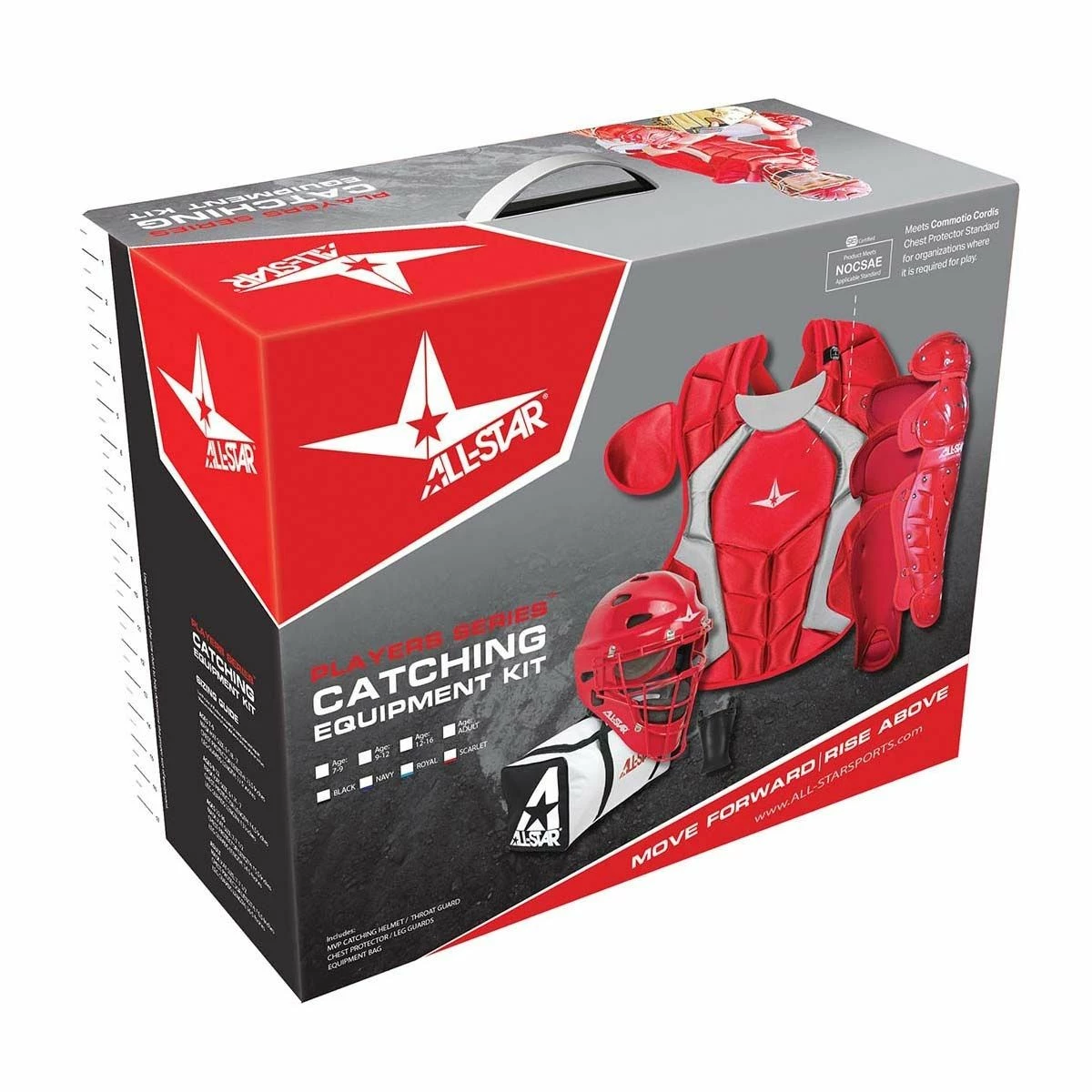 Outlet 🛒 All Star CKCC912PS Age 9-12 Youth Player's Series NOCSAE Catcher's Kit Scarlet ✨ 2 Outlet 🛒 All Star CKCC912PS Age 9-12 Youth Player's Series NOCSAE Catcher's Kit Scarlet ✨ - Image 2