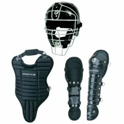 Brand new 🛒 Pro Nine Age 5-7 3-Piece Youth Catcher's Gear Set w/ Scarlet Helmet ✨