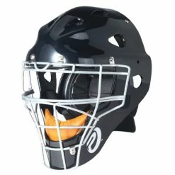 Budget 🧨 Pro Nine Adult Hockey Style Umpire Helmet Black 😍 -BASEBALL Official Shop a32 365 sil 1