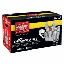 Flash Sale 🤩 Rawlings Velo ADULT NOCSAE Catcher's Gear Set Black ✨ -BASEBALL Official Shop a32 378 1