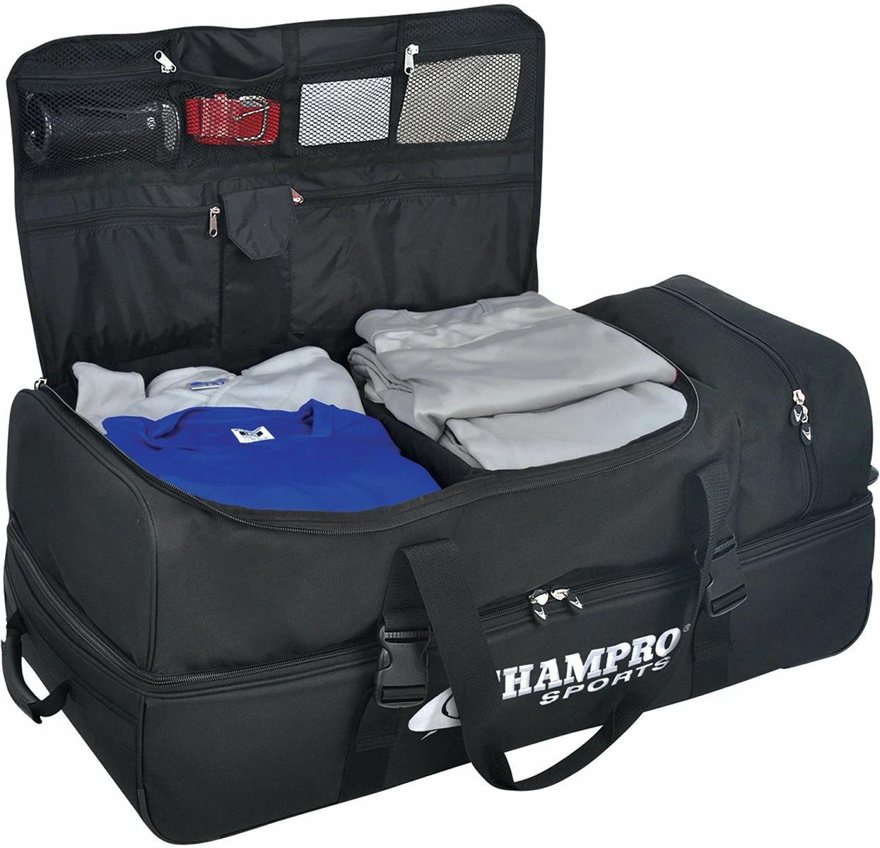 Coupon π Champro Catcher/Umpire Wheeled Equipment Bag, 36"x16"x14" Black π― 2 Coupon π Champro Catcher/Umpire Wheeled Equipment Bag, 36"x16"x14" Black π― - Image 2