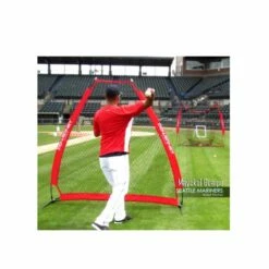 Best deal 🌟 POWERNET Pop Up A-Frame Pitching Screen 💯 -BASEBALL Official Shop a32 808 3 1