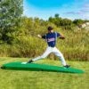 Hot Sale 🧨 Portolite 10"H x 8'6"L x 4'W Outdoor/Indoor Practice Pitching Mound, Green 👍