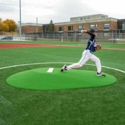 Best Sale 🔥 Portolite 10"Hx11'3"Lx7'7"W Full Length Game Pitching Mound, Green ❤️ -BASEBALL Official Shop a32 843 new 02 1