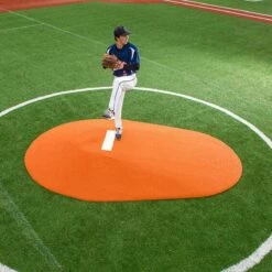 Best reviews of โค๏ธ Portolite 10"Hx11'3"Lx7'7"W Full Length Game Pitching Mound, Clay โจ