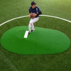 Best Sale โจ Portolite Two-Piece 10"Hx11'3"Lx7'7"W Game Pitching Mound, Green ๐
