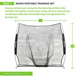 Brand new ⌛ Champion Rhino Flex 7'x7' Portable Pitching & Batting Catch Net ✨ 8 Brand new ⌛ Champion Rhino Flex 7'x7' Portable Pitching & Batting Catch Net ✨ -BASEBALL Official Shop a32 864 3 1