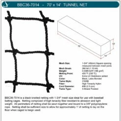 Hot Sale ❤️ 55' & 70' Jaypro All Star Batting Tunnel Nets, #36 Thread Count 🌟 -BASEBALL Official Shop a32 866 7014 1