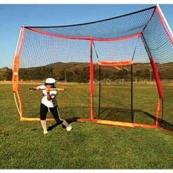 Best Pirce 😍 BOWNET Portable ⚾ Baseball/Softball Backstop 🔥 -BASEBALL Official Shop a32 917girlhitting7 16 1