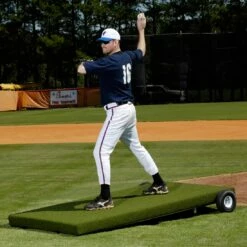 New 🔔 Proper Pitch 7'L x 4'W Pitching Platform, Green ✔️