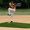 Coupon ⭐ Proper Pitch 10"Hx11'6"Lx8'3"W Tapered Game Mound, Green ✔️