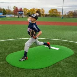 New ❤️ Portolite 6"Hx8'11"Lx5'W Game Mound, Green 👏 -BASEBALL Official Shop a32 962 new 02 1
