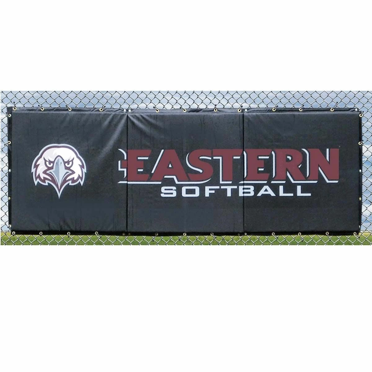 Flash Sale 😀 Cover Sports 3'H x 8'L ⚾ Baseball/Softball Backstop Padding w/Graphics Orange 🎁 4 Flash Sale 😀 Cover Sports 3'H x 8'L ⚾ Baseball/Softball Backstop Padding w/Graphics Orange 🎁 - Image 4