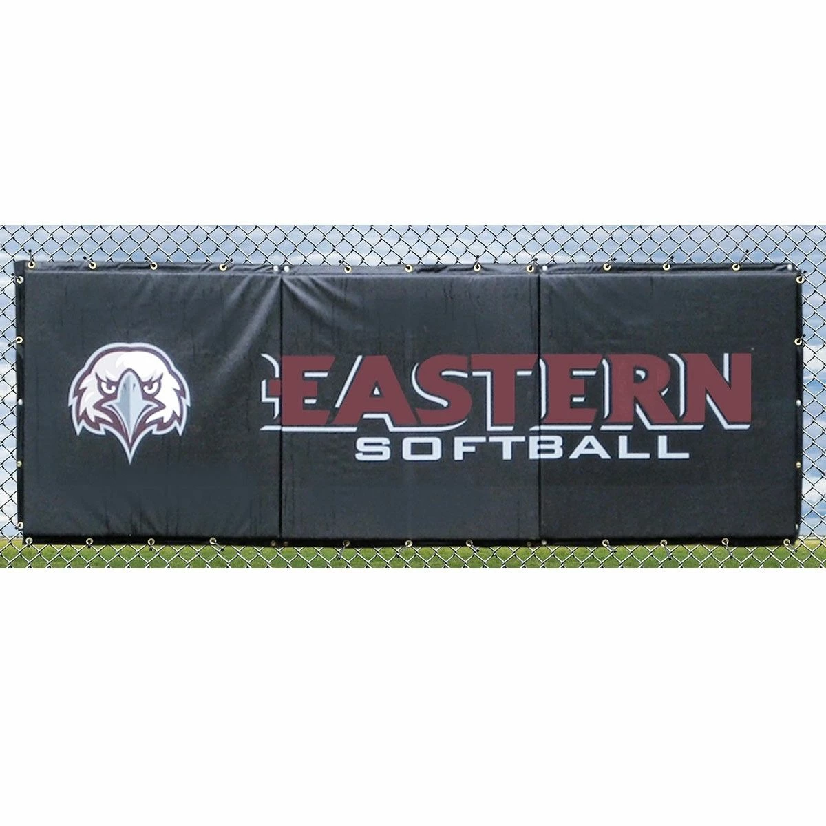 Brand new 🔔 Cover Sports 4'H x 8'L ⚾ Baseball/Softball Backstop Padding w/Graphics Gray 🎁 4 Brand new 🔔 Cover Sports 4'H x 8'L ⚾ Baseball/Softball Backstop Padding w/Graphics Gray 🎁 - Image 4