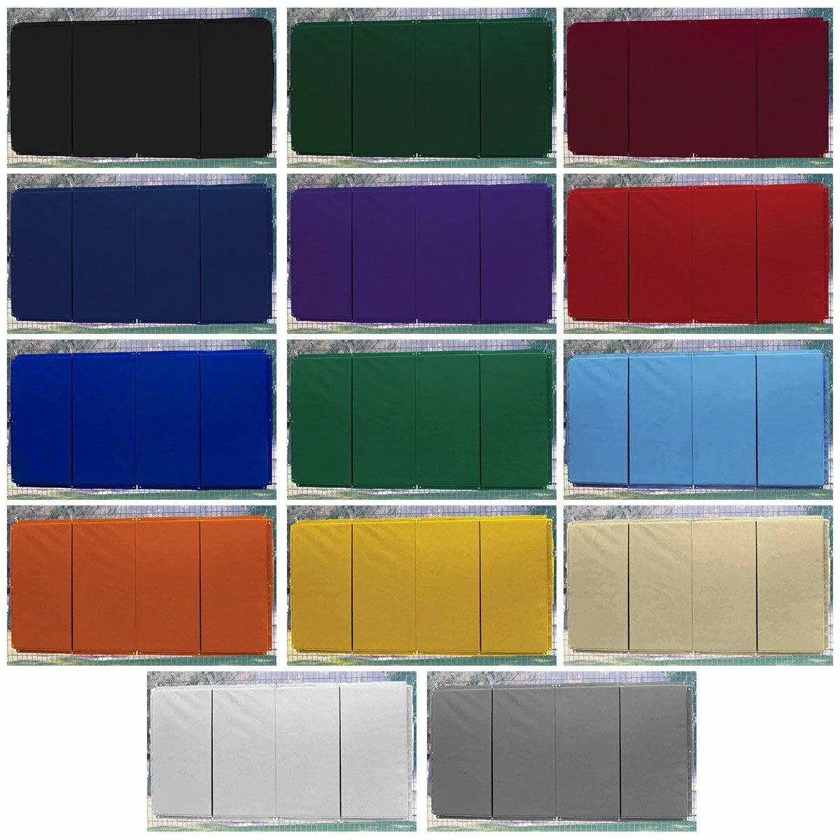 Brand new 🔔 Cover Sports 4'H x 8'L ⚾ Baseball/Softball Backstop Padding w/Graphics Gray 🎁 2 Brand new 🔔 Cover Sports 4'H x 8'L ⚾ Baseball/Softball Backstop Padding w/Graphics Gray 🎁 - Image 2