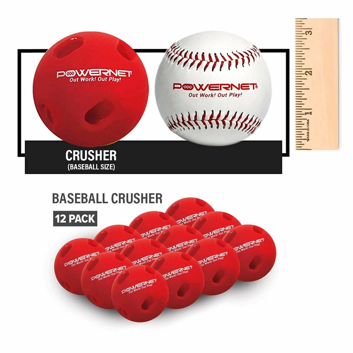 Outlet π POWERNET Crushers Limited Flight Training βΎ Baseballs, 12/pk β¨ 2 Outlet π POWERNET Crushers Limited Flight Training βΎ Baseballs, 12/pk β¨ - Image 2