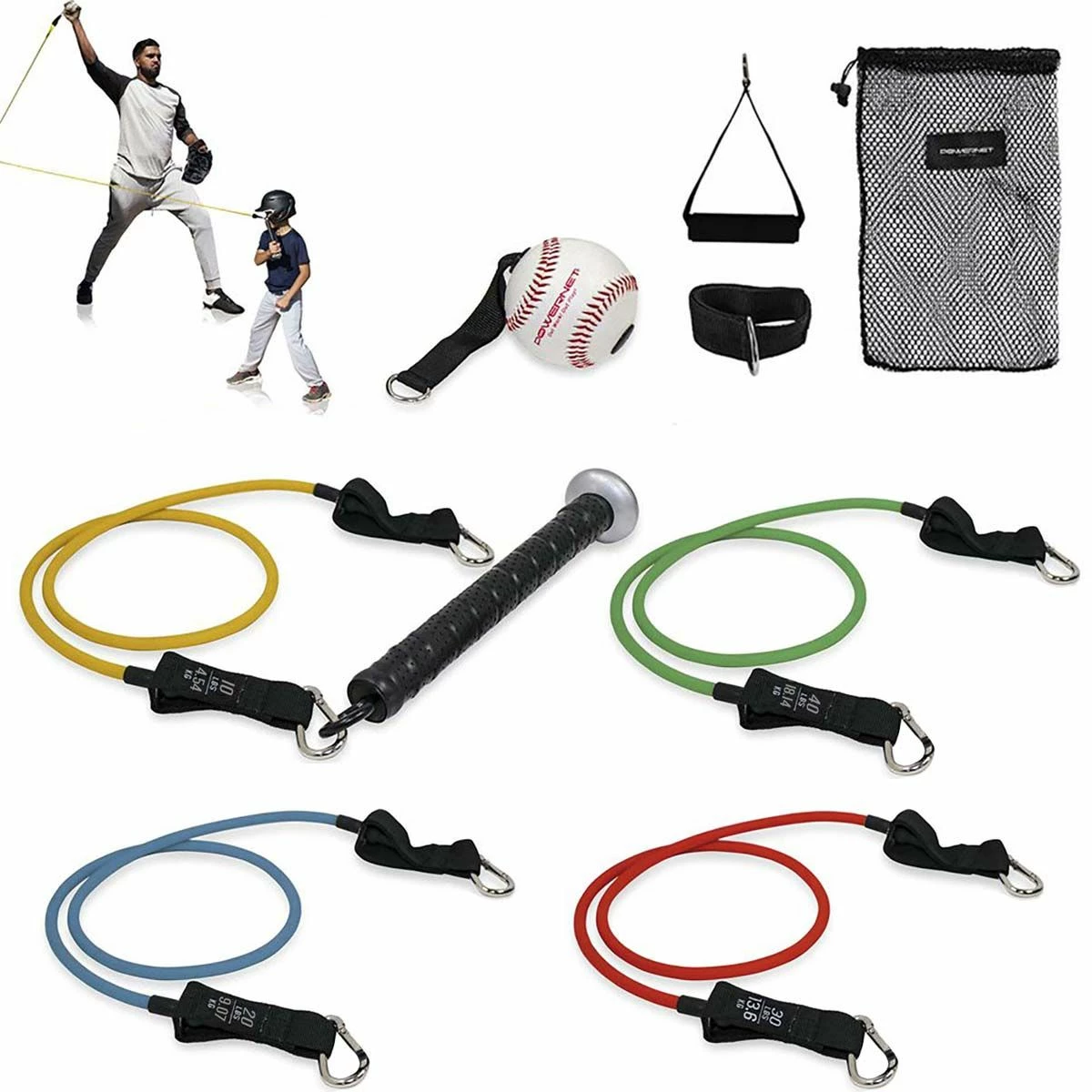 Top 10 ๐ POWERNET Bat Handle Resistance Trainer Bundle ๐งจ 1 Top 10 ๐ POWERNET Bat Handle Resistance Trainer Bundle ๐งจ