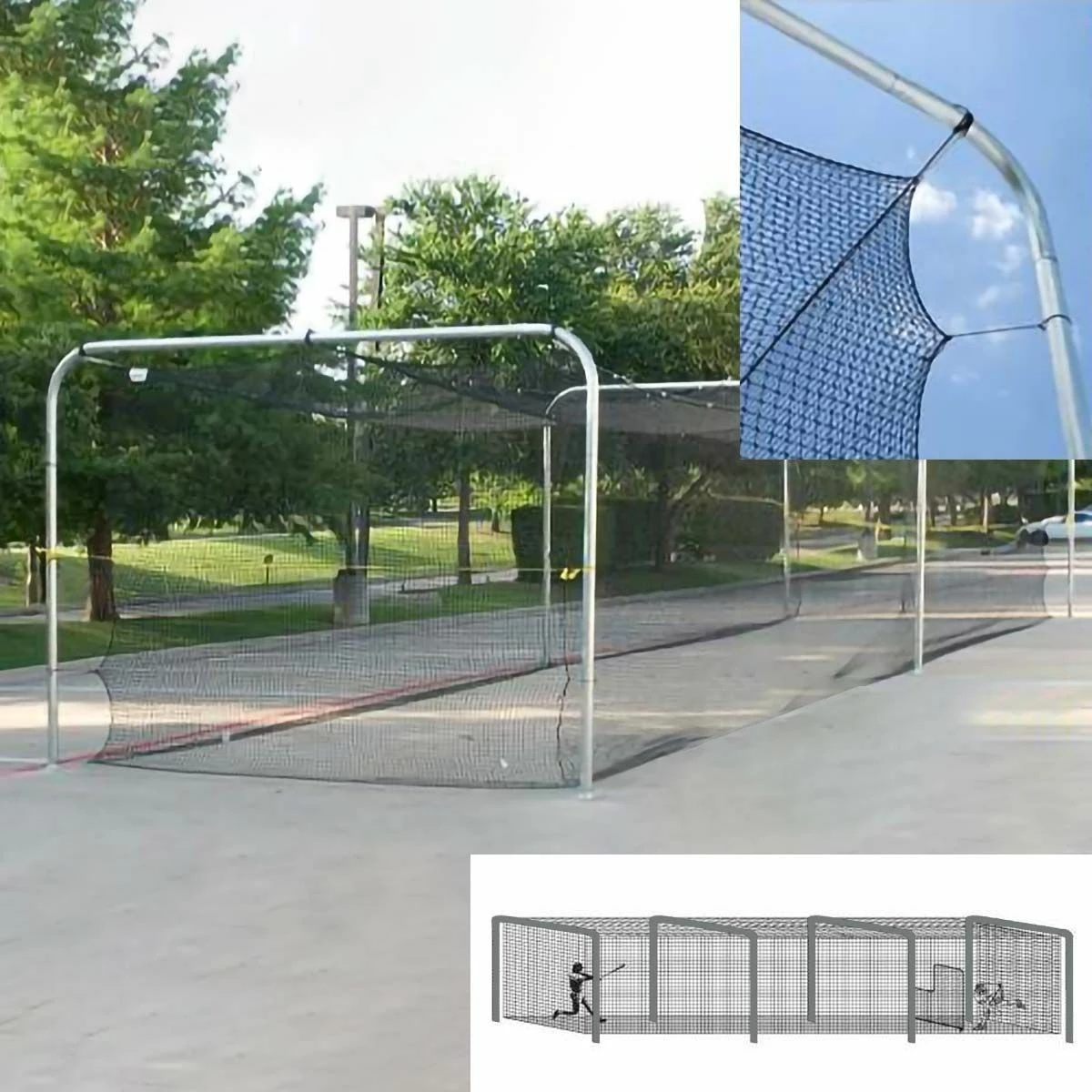Brand new ๐ 70' Pro Batting Cage Tunnel Frame, 4-Section, โพ Baseball/Softball ๐ 2 Brand new ๐ 70' Pro Batting Cage Tunnel Frame, 4-Section, โพ Baseball/Softball ๐ - Image 2