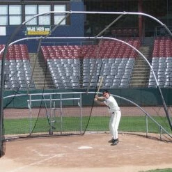 Best Pirce ⭐ Jaypro Big League Bomber Portable ⚾ Baseball Batting Cage, BBLS-12 ❤️