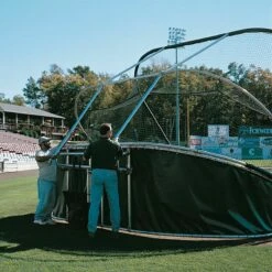 Coupon 🎉 Jaypro Big League Bomber Pro Portable Batting Cage, BBGS-18 Red 😀 -BASEBALL Official Shop a33 190 2 1