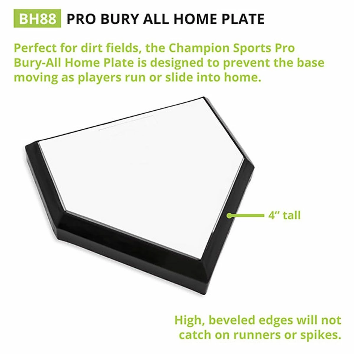 Hot Sale β¨ Champion Wood Filled Home Plate, BH88 π― 5 Hot Sale β¨ Champion Wood Filled Home Plate, BH88 π― - Image 5