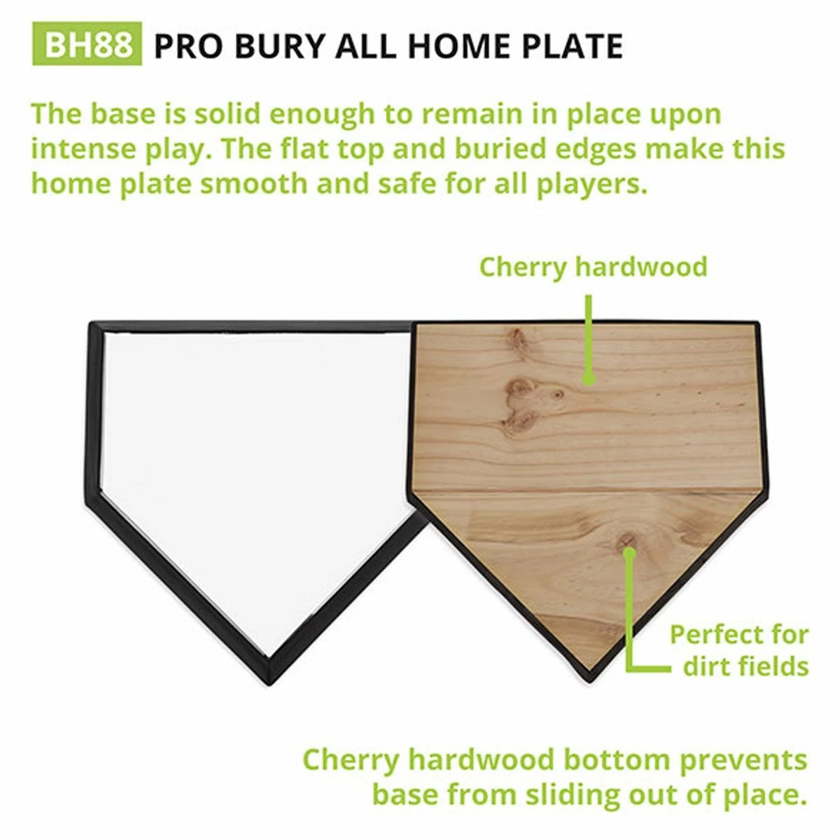 Hot Sale β¨ Champion Wood Filled Home Plate, BH88 π― 4 Hot Sale β¨ Champion Wood Filled Home Plate, BH88 π― - Image 4