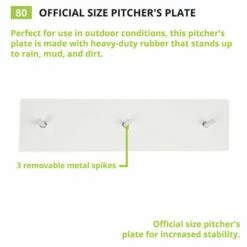 Buy 🛒 Champion Official Size Pitcher's Plate, 80 🤩 -BASEBALL Official Shop a33 255 new 3 1