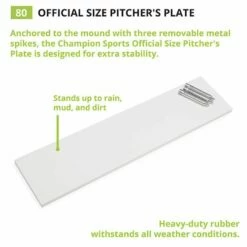Buy 🛒 Champion Official Size Pitcher's Plate, 80 🤩 -BASEBALL Official Shop a33 255 new 4 1