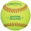 Flash Sale 🔥 Diamond DBPY Yellow Batting Practice ⚾ Baseballs, dz 😀