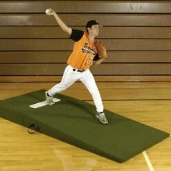 Budget 💯 Proper Pitch 4'Wx9'6''Lx10''H Collegiate/High School ⚾ Baseball Mound, Green 🔥