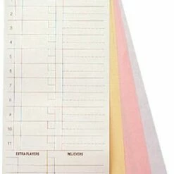 Outlet 🧨 Baseball / 🥎 Softball Line Up Cards, 4-part (pack of 25) ⭐