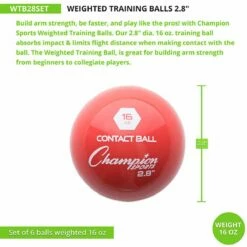 Best Pirce โญ Champion 6/set 2.8" Weighted Training Balls ๐ 11 Best Pirce โญ Champion 6/set 2.8" Weighted Training Balls ๐ -BASEBALL Official Shop a34 001 4 1