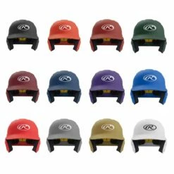 Best Sale ❤️ Rawlings MACH One Tone Matte Finish Sized Batting Helmet, MACH Scarlet 🎁 -BASEBALL Official Shop a34 545 colors 1