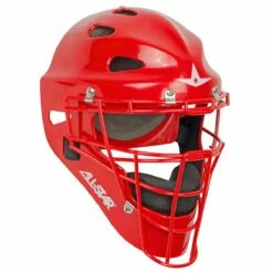 Buy ๐ All Star MVP2310SP Catcher's Helmet, YOUTH Scarlet ๐
