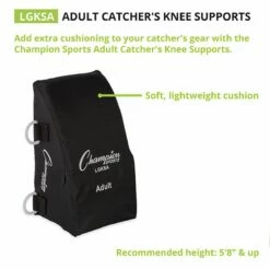 Cheapest 🤩 Champion ADULT Catcher's Knee Supports, LGKSA 🔥 -BASEBALL Official Shop a34 696 new dia 01 1