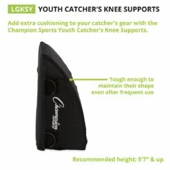 Brand new ✔️ Champion YOUTH Catcher's Knee Support, LGKSY 👏 -BASEBALL Official Shop a34 697 new 06 1