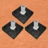 Discount 👍 Set of 3 Rubber ⚾ Baseball Base Anchor Foundations, 1269895 ✨