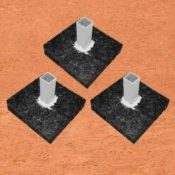 Discount 👍 Set of 3 Rubber ⚾ Baseball Base Anchor Foundations, 1269895 ✨