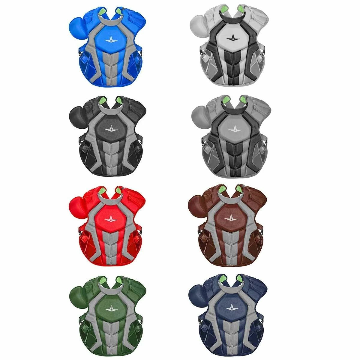 Hot Sale 🌟 All Star CPCC40PRO System7 NOCSAE Adult 16.5" Axis Catcher's Chest Protector Silver 🔥 3 Hot Sale 🌟 All Star CPCC40PRO System7 NOCSAE Adult 16.5" Axis Catcher's Chest Protector Silver 🔥 - Image 3